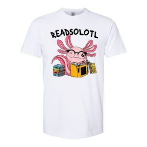 Readsolotl Read Books Lover Axolotl Softstyle CVC T-Shirt