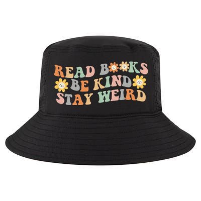 Retro Read Books Be Kind Stay Weird Funny Book Lover Reading Cool Comfort Performance Bucket Hat