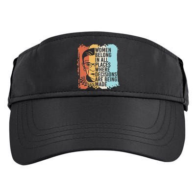 Rbg Ruth Bader Ginsburg Feminist Political Gift Adult Drive Performance Visor