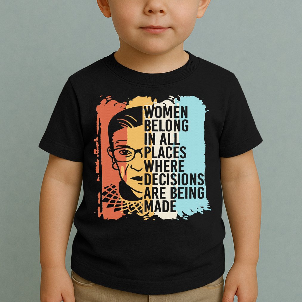 Rbg Ruth Bader Ginsburg Feminist Political Gift Toddler T-Shirt