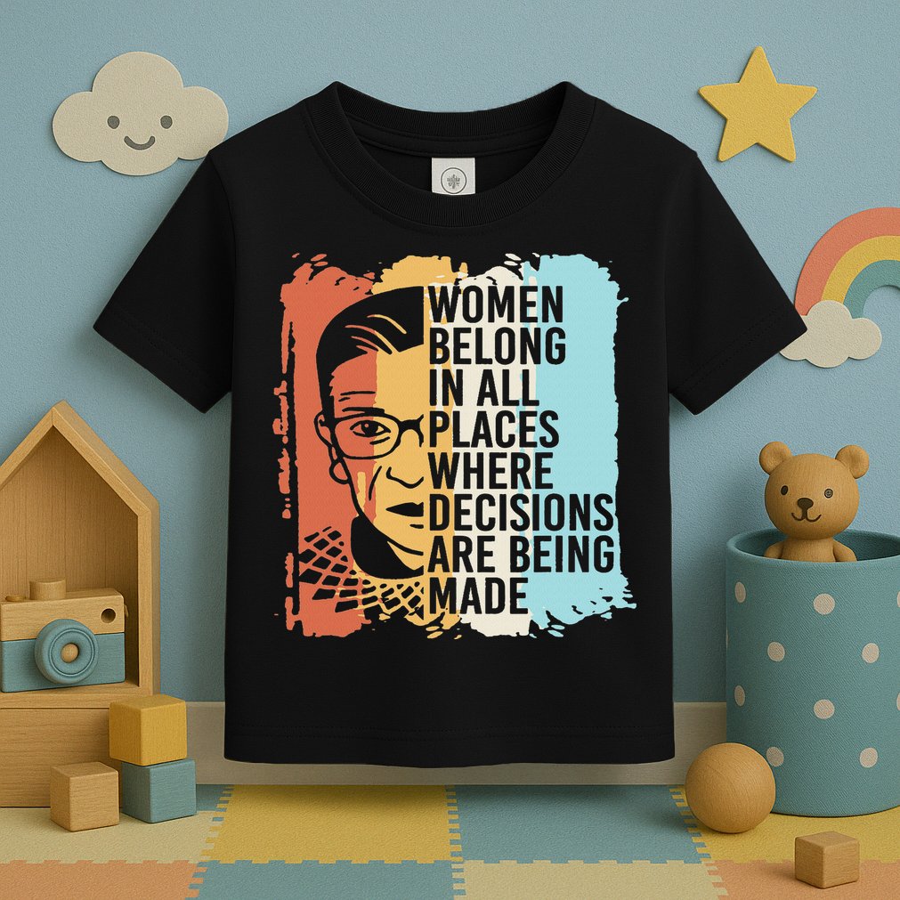 Rbg Ruth Bader Ginsburg Feminist Political Gift Toddler T-Shirt