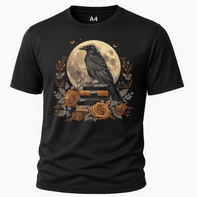 Raven Reading Book Occult Crow Performance Shirt