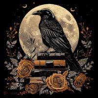Raven Reading Book Occult Crow Toddler Sweatshirt