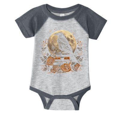 Raven Reading Book Occult Crow Infant Baby Jersey Bodysuit