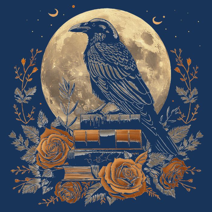 Raven Reading Book Occult Crow Infant Baby Jersey Bodysuit