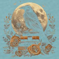 Raven Reading Book Occult Crow Sueded Cloud Jersey T-Shirt