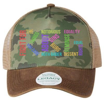 Rbg Ruth Bader Ginsburg Political Feminist Gift Legacy Tie Dye Trucker Hat