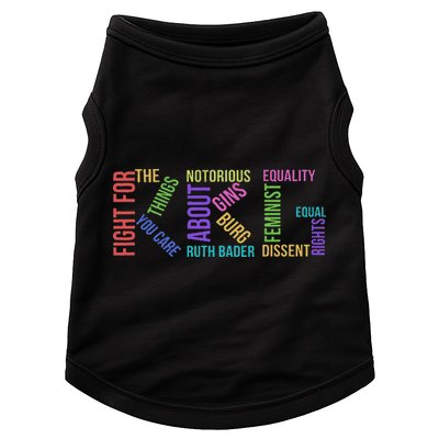 Rbg Ruth Bader Ginsburg Political Feminist Gift Doggie Tank