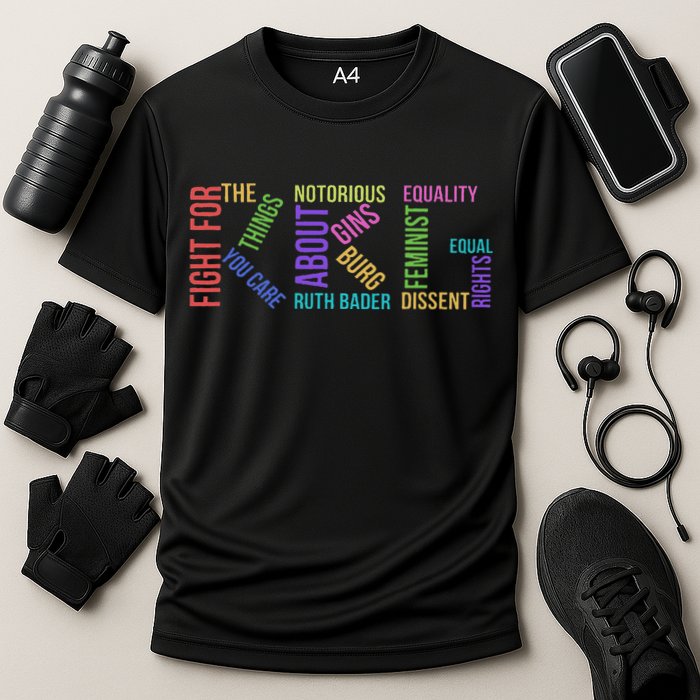 Rbg Ruth Bader Ginsburg Political Feminist Gift Cooling Performance Crew T-Shirt