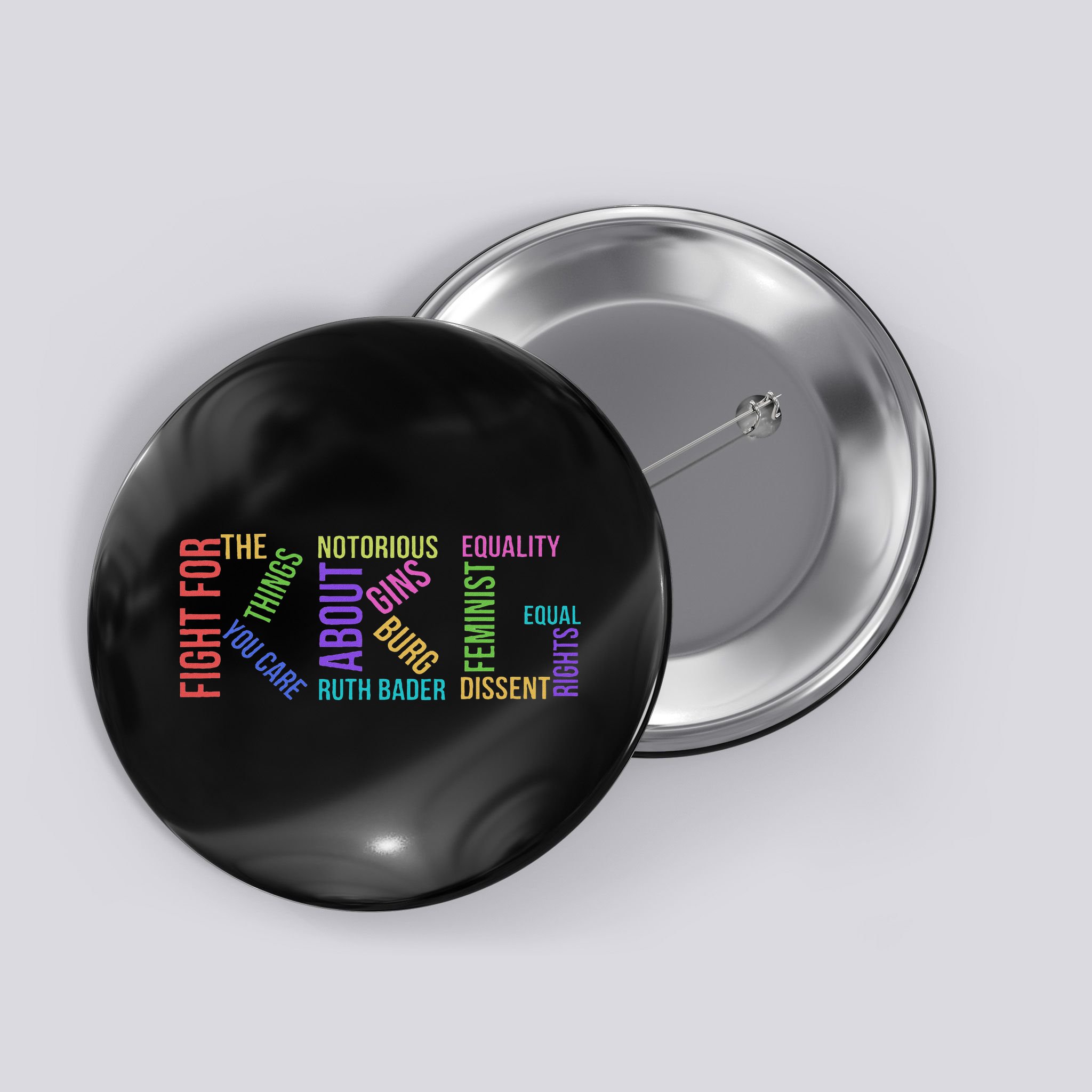 Rbg Ruth Bader Ginsburg Political Feminist Gift Button