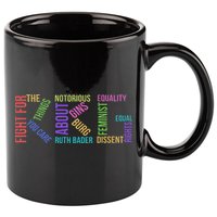 Rbg Ruth Bader Ginsburg Political Feminist Gift 11oz C Handle Ceramic Mug