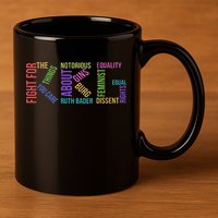 Rbg Ruth Bader Ginsburg Political Feminist Gift 11oz C Handle Ceramic Mug
