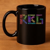 Rbg Ruth Bader Ginsburg Political Feminist Gift 11oz C Handle Ceramic Mug