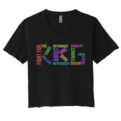 Rbg Ruth Bader Ginsburg Political Feminist Gift Crop Top