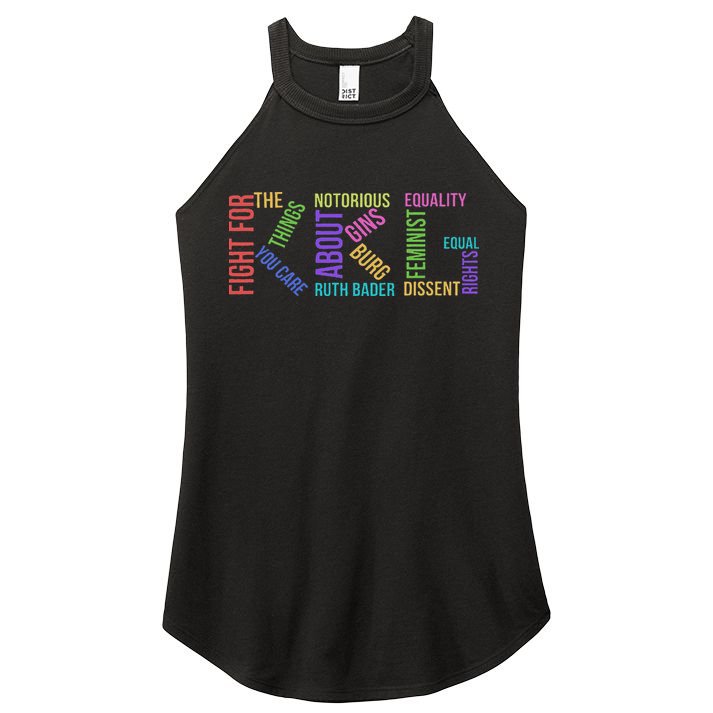 Rbg Ruth Bader Ginsburg Political Feminist Gift Women's Perfect Tri Rocker Tank