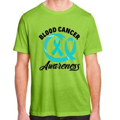 Red Ribbon Blood Cancer Awareness Funny Gift Adult ChromaSoft Performance T-Shirt