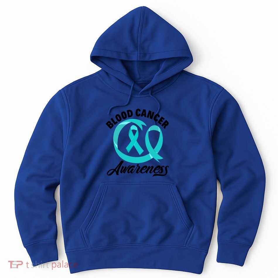 Red Ribbon Blood Cancer Awareness Funny Gift Hoodie
