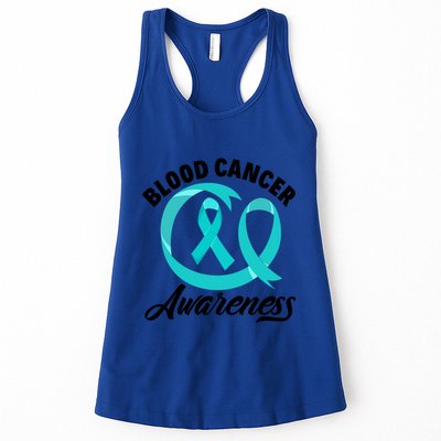 Red Ribbon Blood Cancer Awareness Funny Gift Womens Tank Top