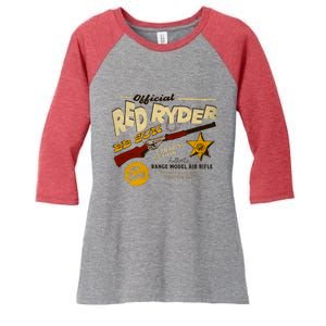 Red Ryder Bb Guns Women's Tri-Blend 3/4-Sleeve Raglan Shirt