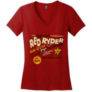 Red Ryder Bb Guns Women's V-Neck T-Shirt