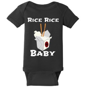 Rice Rice Baby! Funny Cool Chinese Asian Food Baby Bodysuit