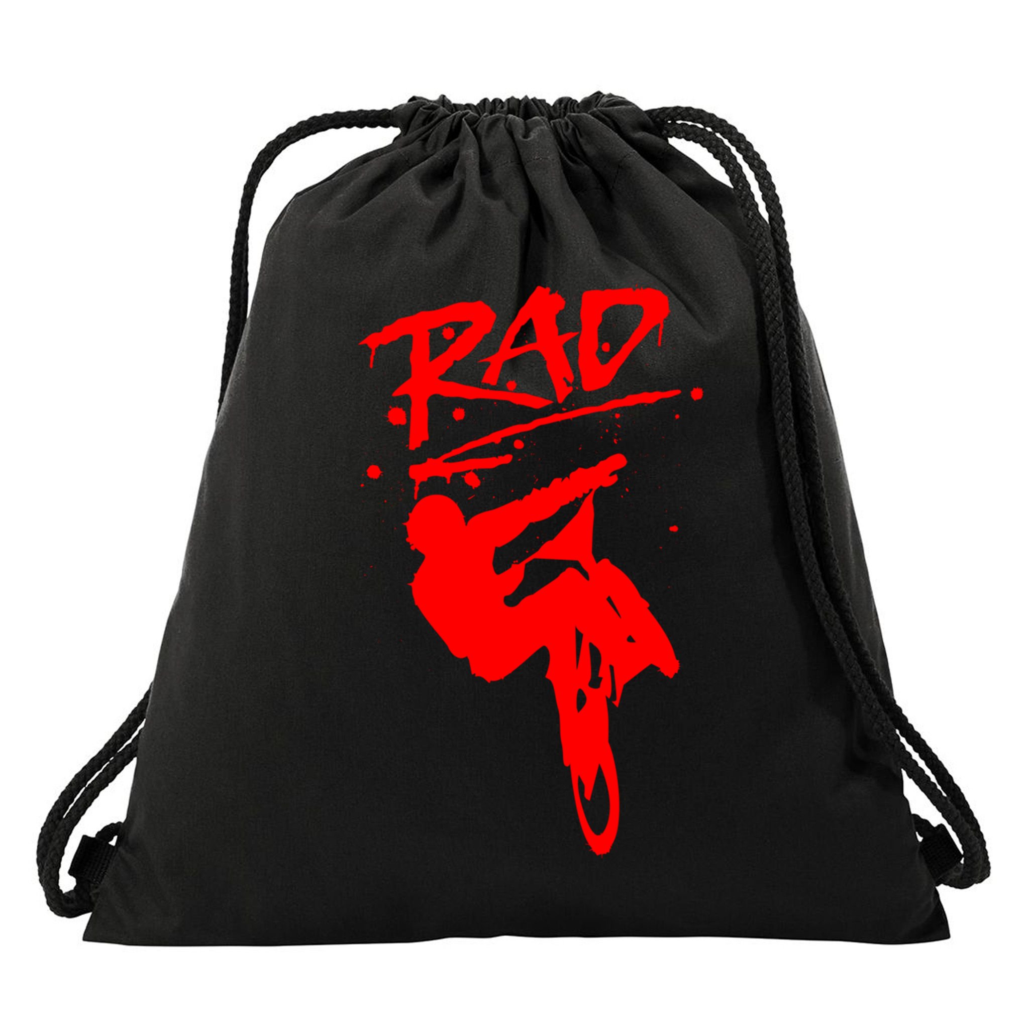 Rad Radical Bmx Bike Redesign Graffiti Gnarly Retro Awesome Meaningful Gift Drawstring Bag