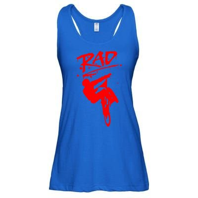 Rad Radical Bmx Bike Redesign Graffiti Gnarly Retro Awesome Meaningful Gift Ladies Essential Flowy Tank