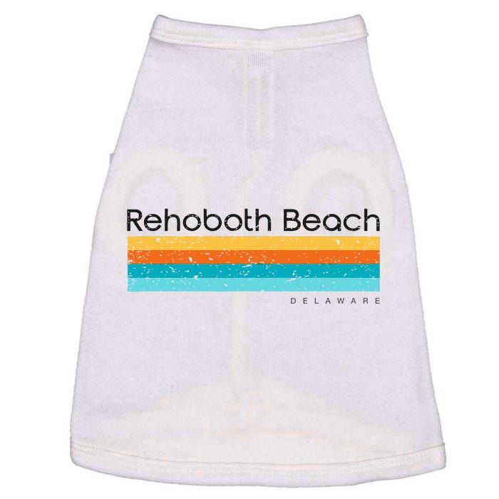 Retro Rehoboth Beach Delaware De Vintage Design Doggie Tank