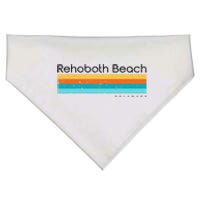 Retro Rehoboth Beach Delaware De Vintage Design USA-Made Doggie Bandana