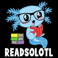 Readsolotl Read Book Funny Kawaii Blue Axolotl Reading Books Backpack
