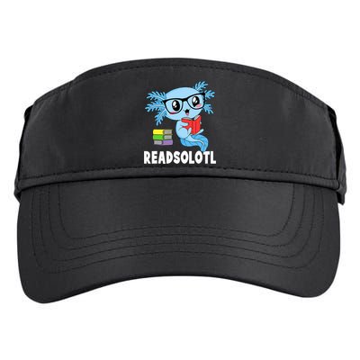 Readsolotl Read Book Funny Kawaii Blue Axolotl Reading Books Adult Drive Performance Visor