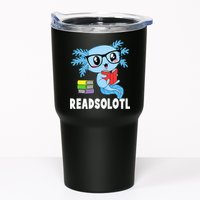 Readsolotl Read Book Funny Kawaii Blue Axolotl Reading Books Tumbler