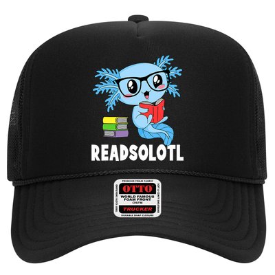 Readsolotl Read Book Funny Kawaii Blue Axolotl Reading Books Hat