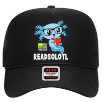 Readsolotl Read Book Funny Kawaii Blue Axolotl Reading Books Hat