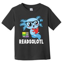 Readsolotl Read Book Funny Kawaii Blue Axolotl Reading Books Toddler T-Shirt