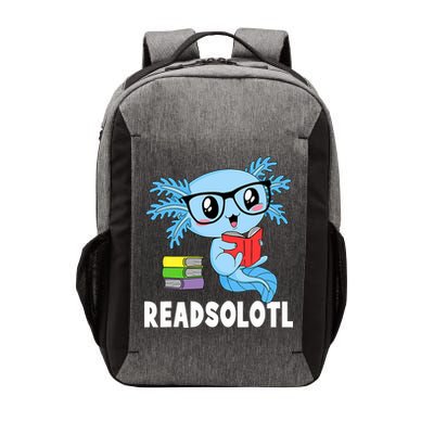 Readsolotl Read Book Funny Kawaii Blue Axolotl Reading Books Vector Backpack