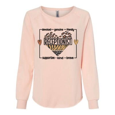 Receptionist Reception Best Receptionist Great Gift Womens California Wash Sweatshirt