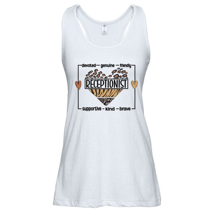 Receptionist Reception Best Receptionist Great Gift Ladies Essential Flowy Tank