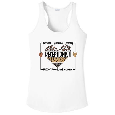 Receptionist Reception Best Receptionist Great Gift Ladies PosiCharge Competitor Racerback Tank