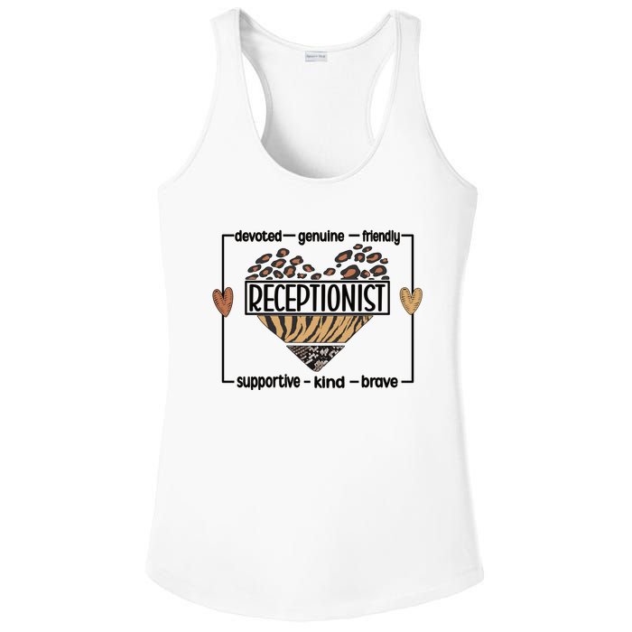 Receptionist Reception Best Receptionist Great Gift Ladies PosiCharge Competitor Racerback Tank