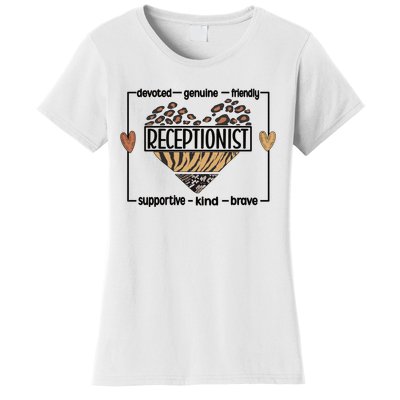 Receptionist Reception Best Receptionist Great Gift Women's T-Shirt