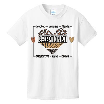 Receptionist Reception Best Receptionist Great Gift Kids T-Shirt