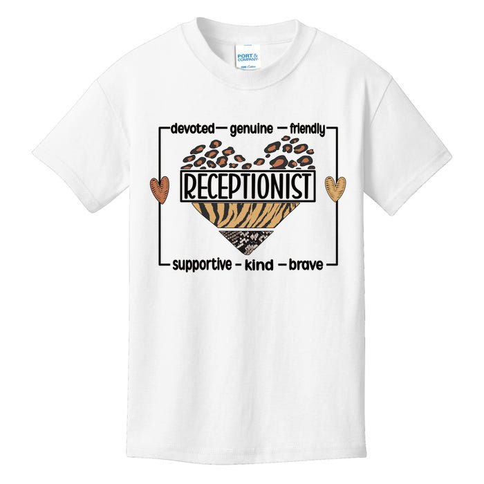 Receptionist Reception Best Receptionist Great Gift Kids T-Shirt