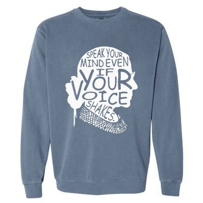 RBG Ruth Bader Ginsburg Feminist Political Gift Garment-Dyed Sweatshirt