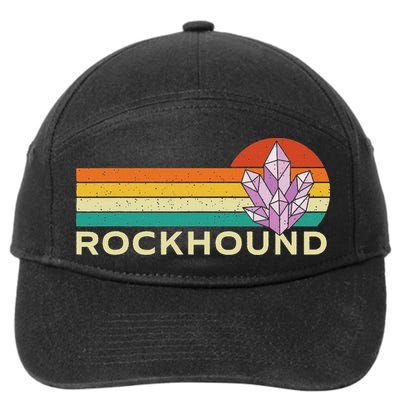 Rockhound Rock Collector Geode Hunter Geology 7-Panel Snapback Hat