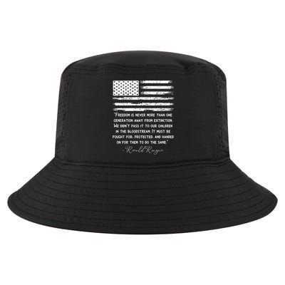 Ronald Reagan Conservative Anti Democrat Cool Comfort Performance Bucket Hat