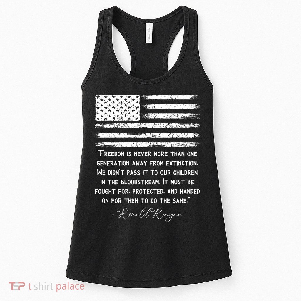 Ronald Reagan Conservative Anti Democrat Womens Tank Top