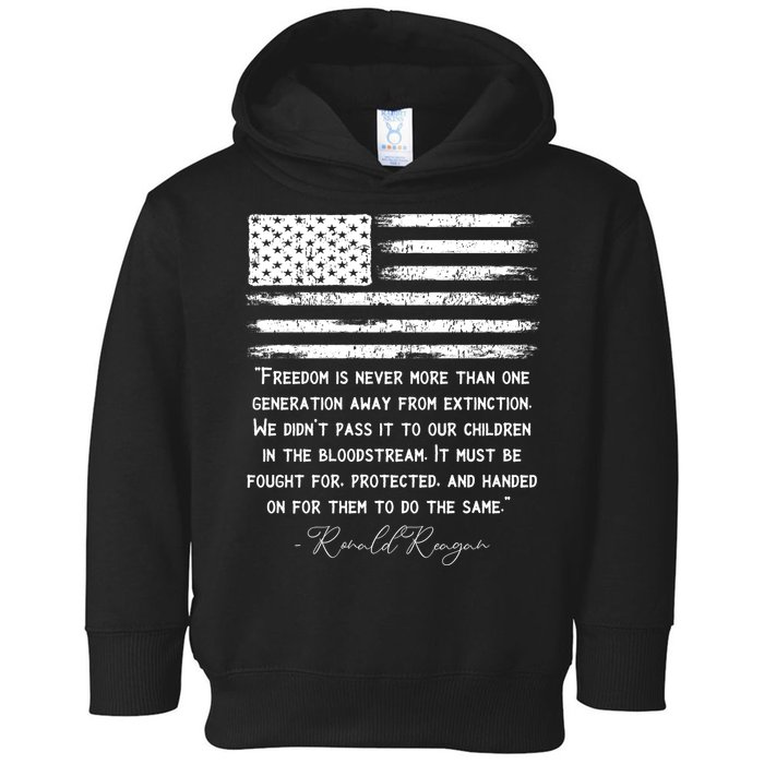 Ronald Reagan Conservative Anti Democrat Toddler Hoodie
