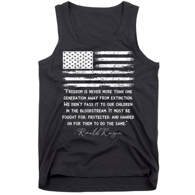 Ronald Reagan Conservative Anti Democrat Tank Top
