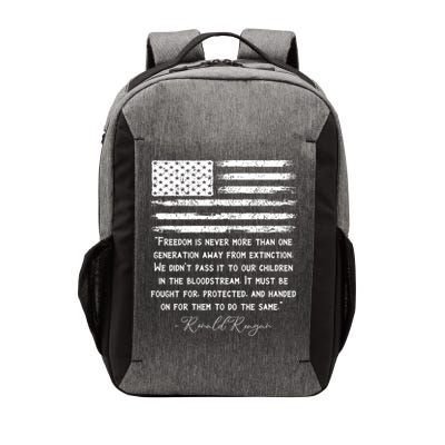 Ronald Reagan Conservative Anti Democrat Vector Backpack